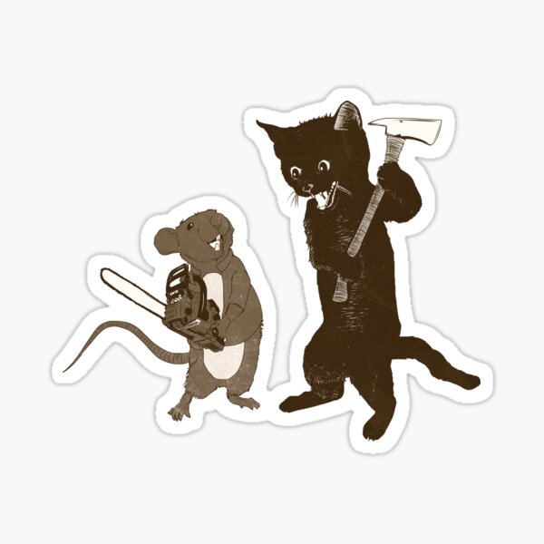 They bite, they fight Sticker