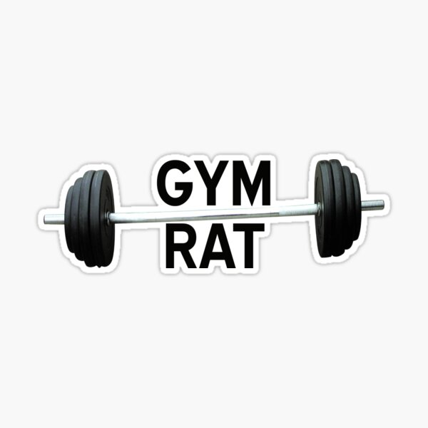 Gym rat Sticker for Sale by gabster69