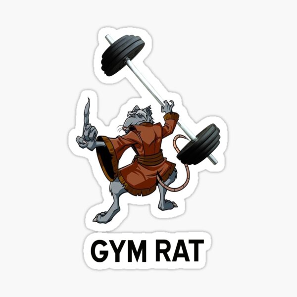 Gym rat Sticker for Sale by gabster69