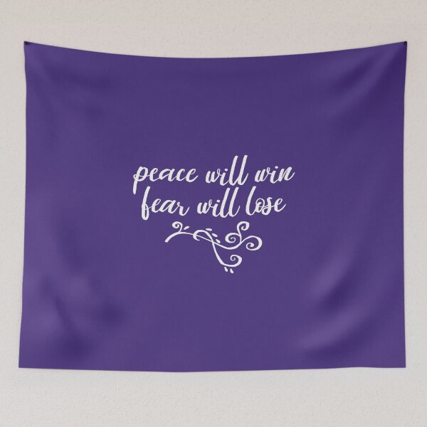 Item preview, Peace Will Win designed and sold by WordvineMedia.