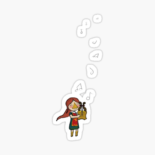 The Rito Harpist Sticker
