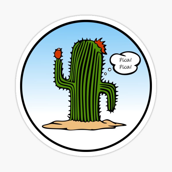 Spanish Cactus Sticker