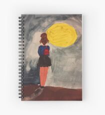Walking in the moonlight Spiral Notebook
