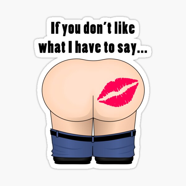 NICE ASS #2 - YOUR TEXT OR LOCAL - Sexy - BUTT MISC ADULT Funny Sticke –  Stickerheads Stickers