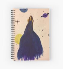 Girl in purple dress Spiral Notebook