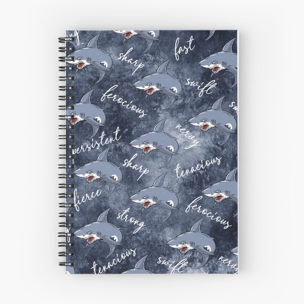 Item preview, Shark Graphic Art All Over Print Pattern with Various Text Words designed and sold by Jecolds.