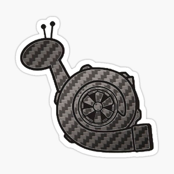 Carbon Fibre Turbo Snail Sticker