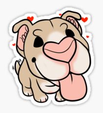 Pittie Kisses - Cream & Natural Sticker