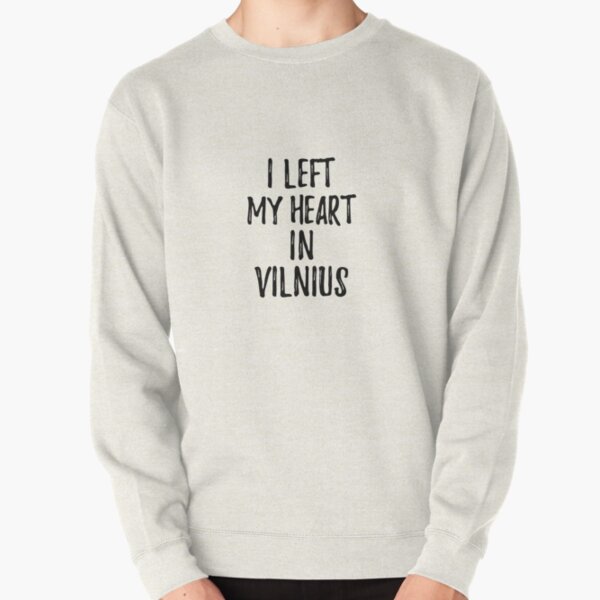 I Love Heart Vilnius Black Kids Sweatshirt