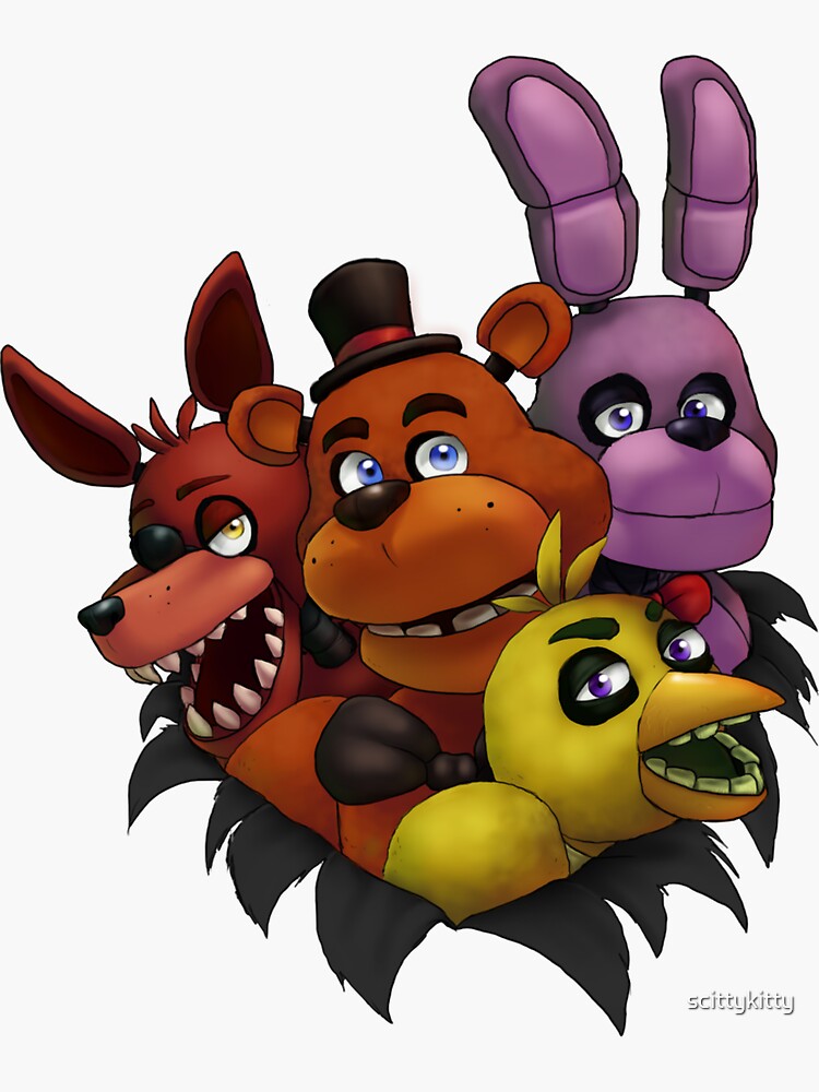 Five Nights at Freddy's Stickers Magnet for Sale by Crescent31