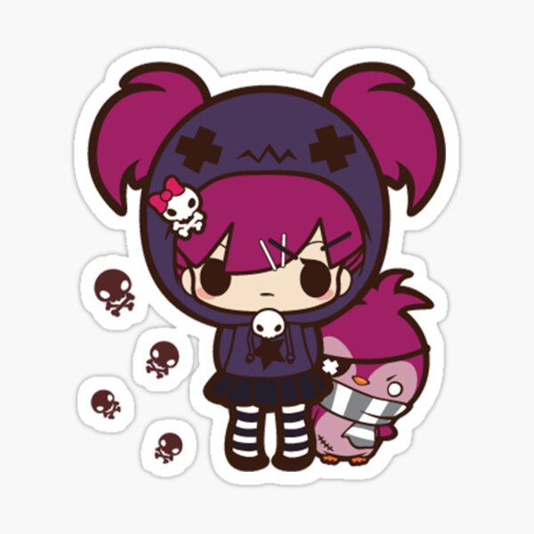 Item preview, PASTEL GOTH GIRL WITH PENGUIN designed and sold by cookie-cvnt.
