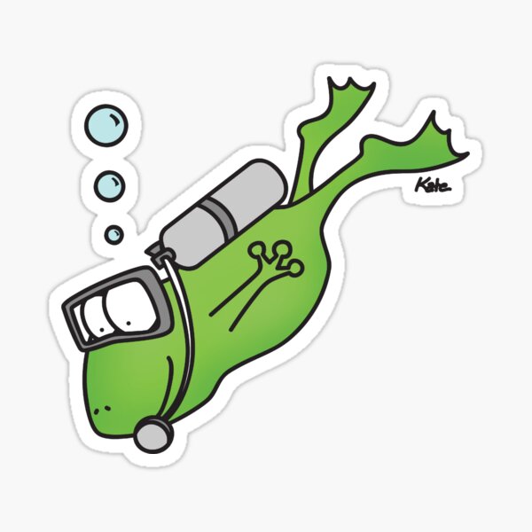 Item preview, Diving Frog designed and sold by katelein.