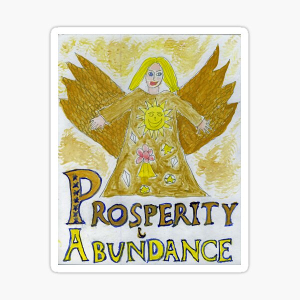 Angel of Prosperity and Abundance Sticker