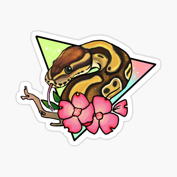 Magical Ball Python (pastel) Sticker
