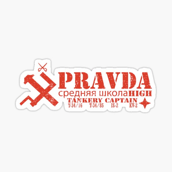 Pravda Team Shirt Sticker
