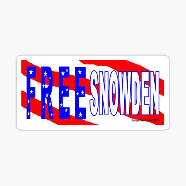 Free Snowden Sticker