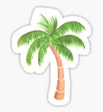 Tropical Palm Tree - Watercolor Sticker