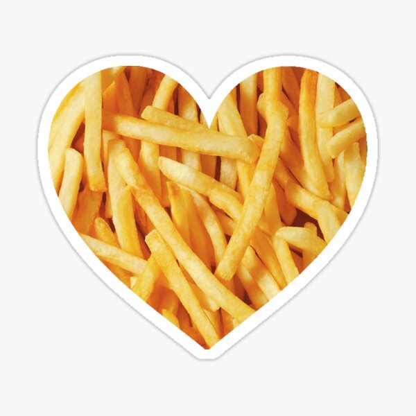 Fries Love Sticker