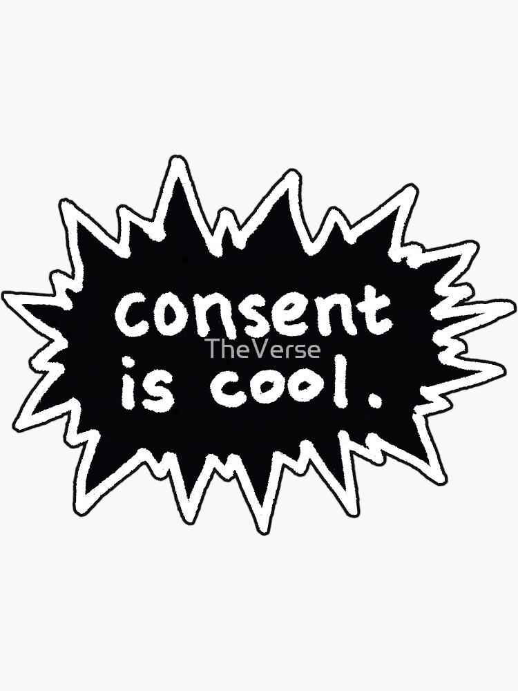Consent is Cool Comic Flash Black by TheVerse