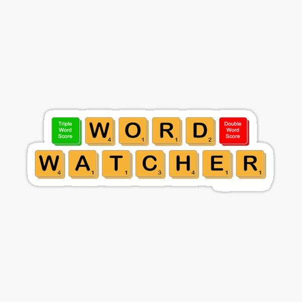 Word Watcher Sticker