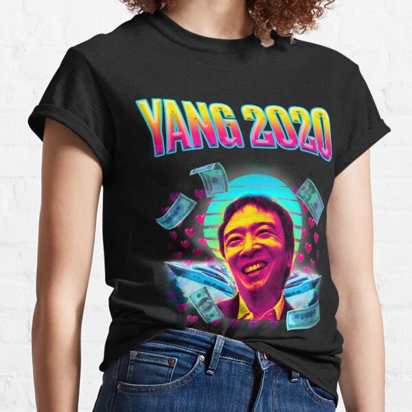 Andrew Yang 2020 yang gang #yanggang vaporwave aesthetic  Classic T-Shirt