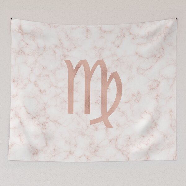 Item preview, Signo del zodíaco de mármol dorado rosa: Virgo designed and sold by BiscuitSnack.