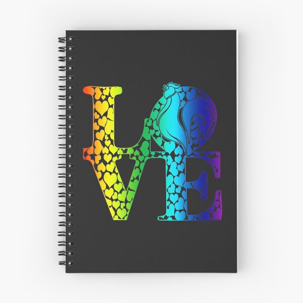 Item preview, (tshirt) love chicken2.trans 01 (vertical rainbow) (2) designed and sold by Syl1990.
