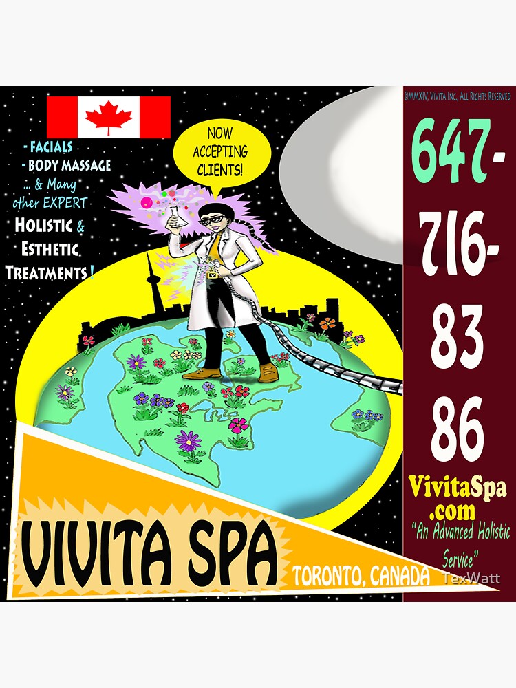 Vivita Spa, Toronto, Canada, Commercial Advert Artwork by TexWatt