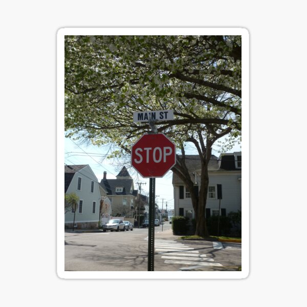 Aperçu de l'œuvre Main Street Stonington, Connecticut créée et vendue par Maureen Zaharie.