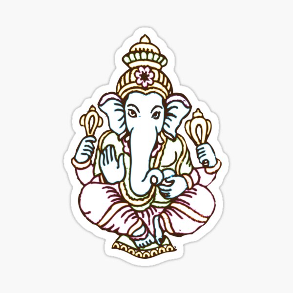 Aufkleber goa psy hippie Kali Ganesha sticker indien 