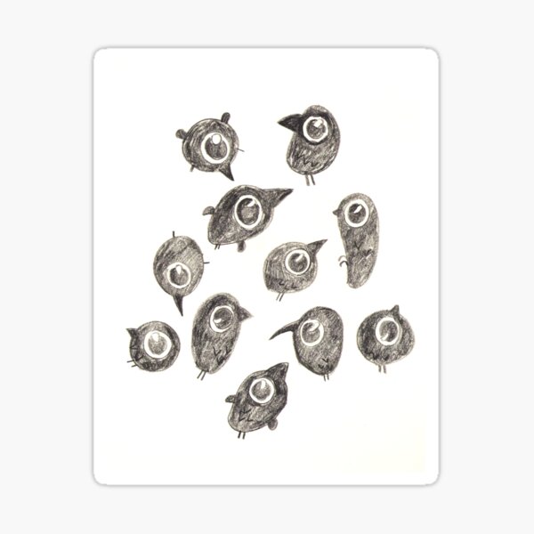 boop birds Sticker