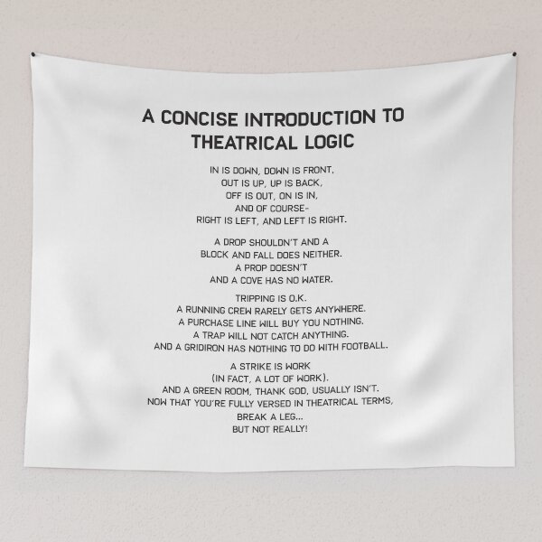 Item preview, Theatrical Logic Funny Broadway Musical Theater Actor Actress Drama designed and sold by mrsmitful.