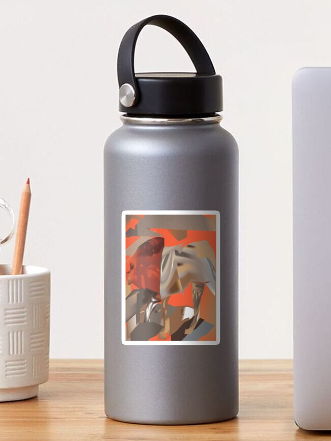 Thumbnail 1 of 3, Sticker, Lion Lost In Sandstorm designed and sold by TrickyBeamy28.