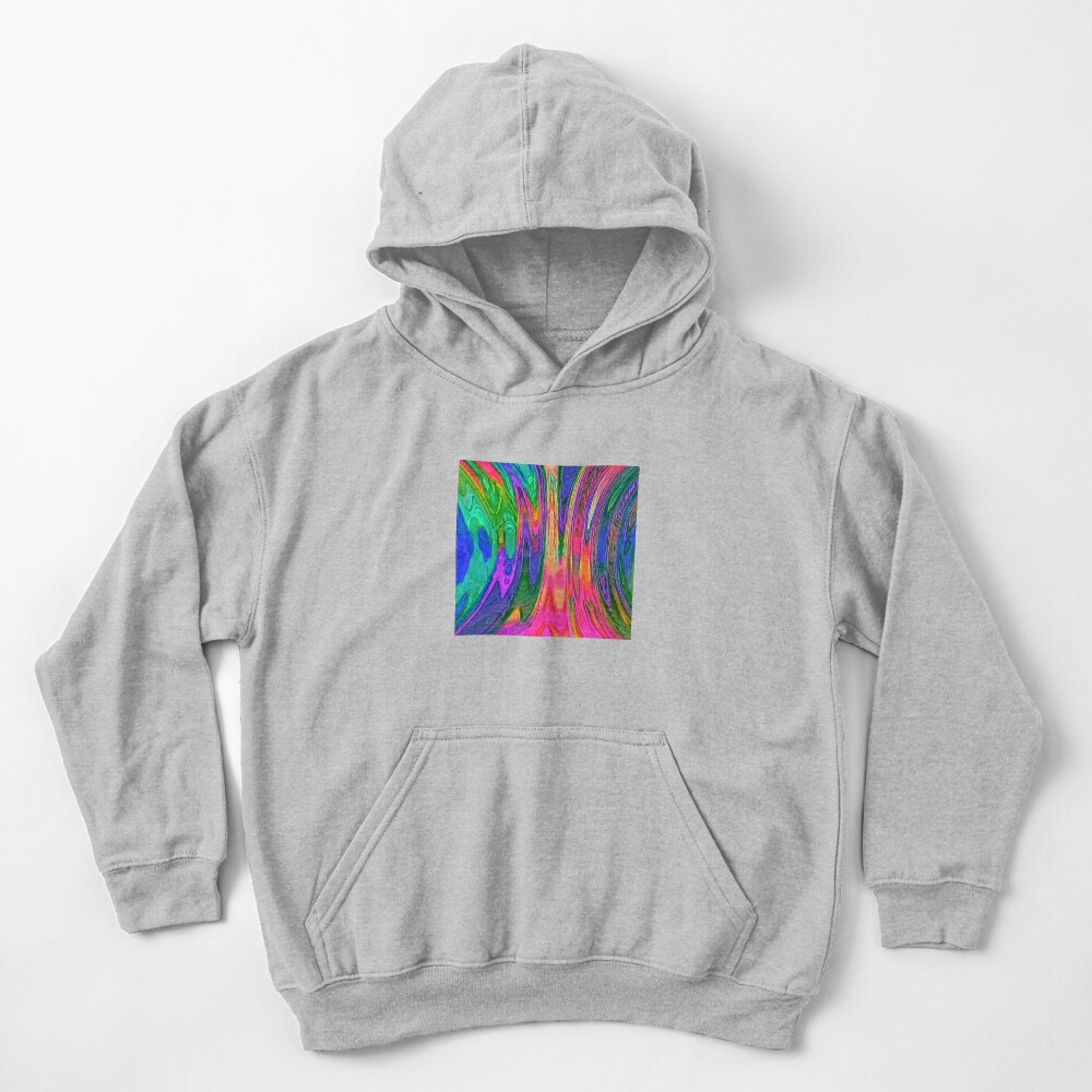 Dark Slate Blue Abstraction Kids Pullover Hoodie