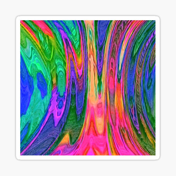 Dark Slate Blue Abstraction Sticker