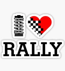 I Love RALLY (1) Sticker