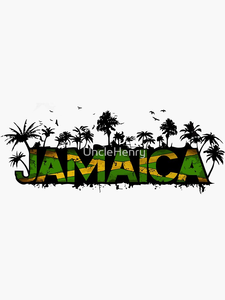"Jamaica Design" Sticker by UncleHenry Redbubble