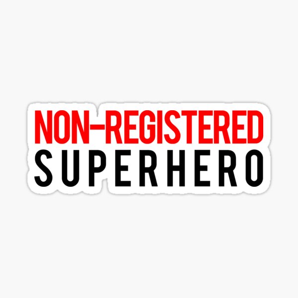 Item preview, Civil War - Non-Registered Superhero - Black Clean designed and sold by garudoh.