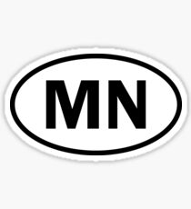 Pegatina Minnesota - MN - adhesivo ovalado y más