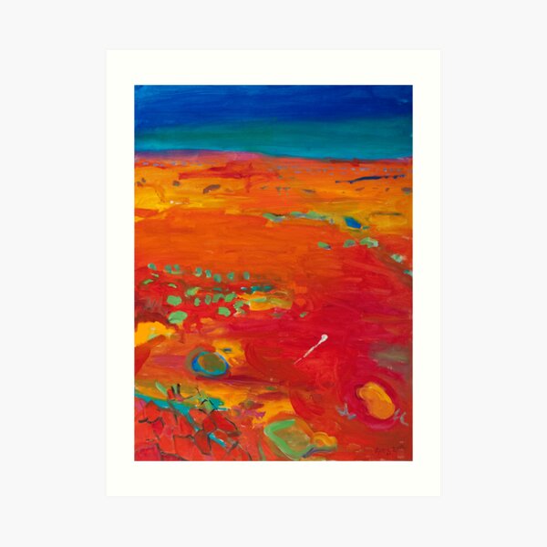 Red country Art Print