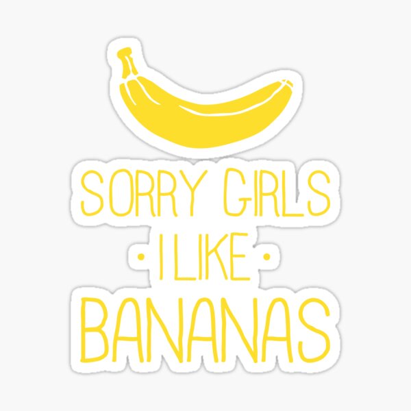  Ich mag Bananen Sticker