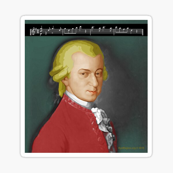 Nacht Mozart Sticker