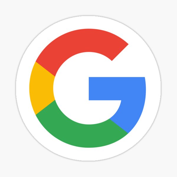 Google G Pegatina