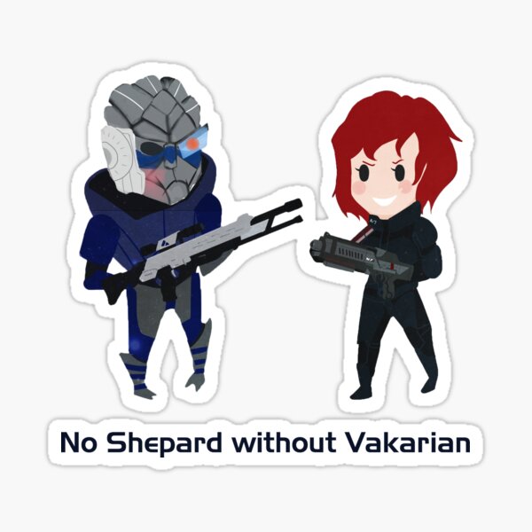 Vista previa del artículo con la obra «Sin fem! Shep sin Vakarian», diseñado y vendido por silk-sutures.
