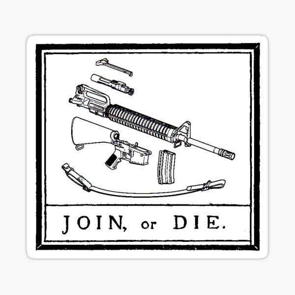 Join or Die Sticker