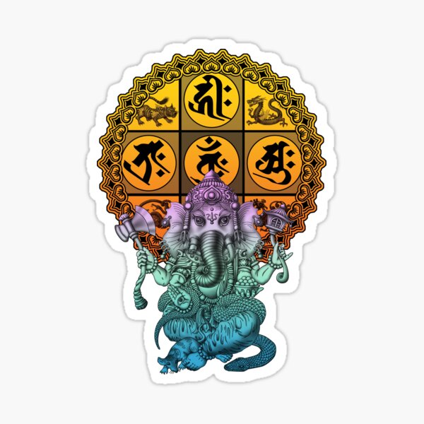 Ganesha Diamond Realm Sticker