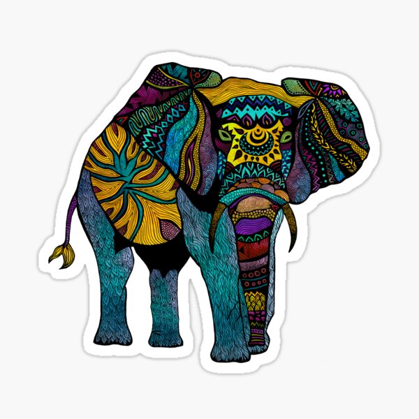 Elephant of Namibia Sticker