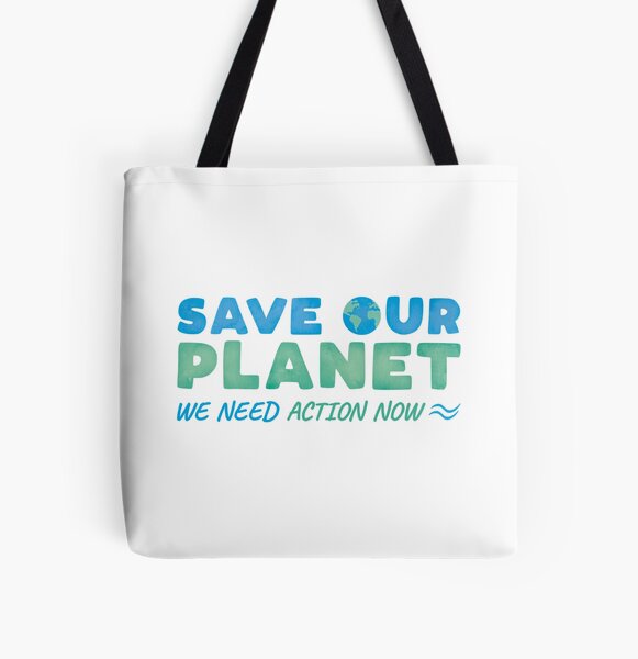 Save Our Planet All Over Print Tote Bag