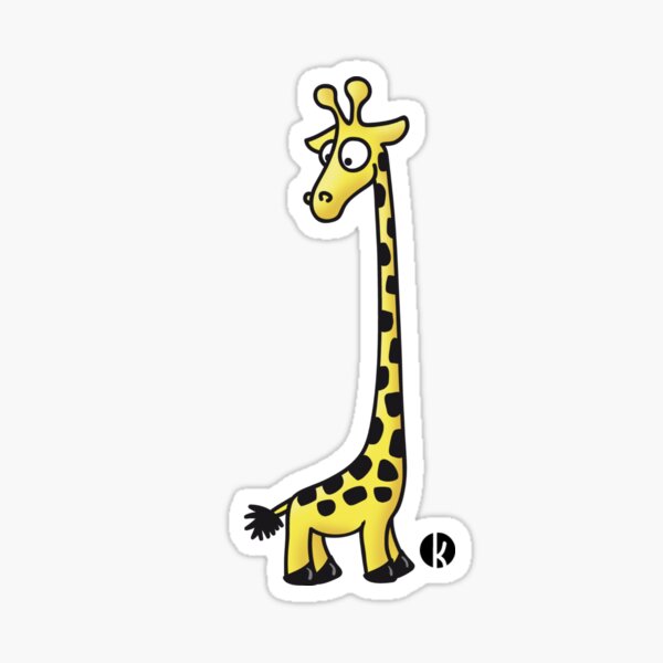 Stickers hey there sticker cute giraffe sticker black and white sticker ...