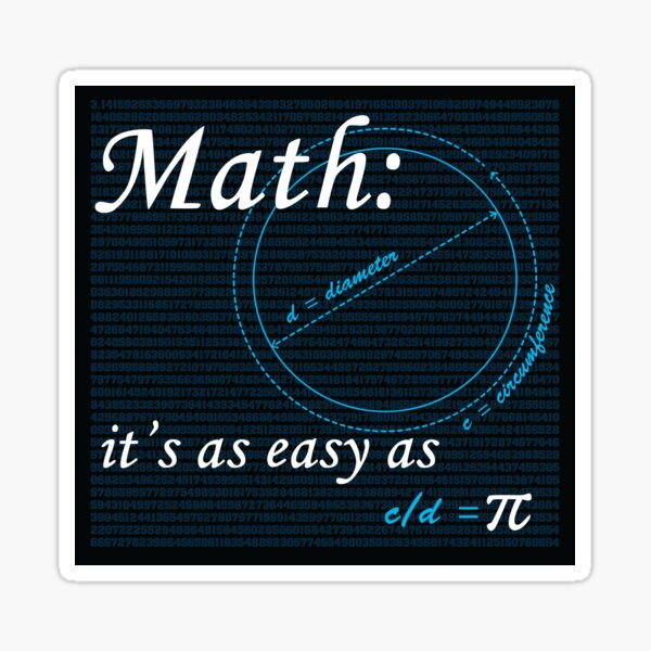 Easy as Pi Sticker